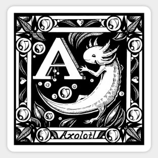 A is for Axolotl Sticker